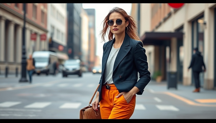 Stylish person shopping in the city.