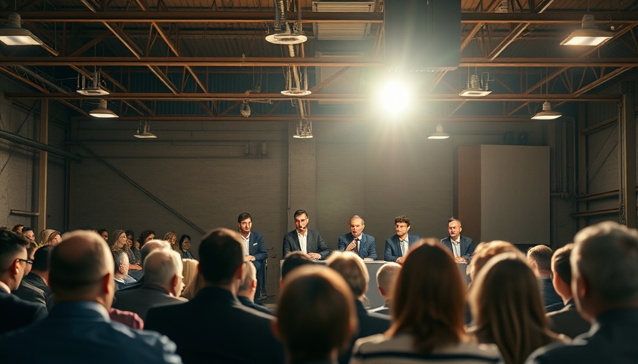 Engaged audience at a tech panel illustrating benefits of agentic AI.