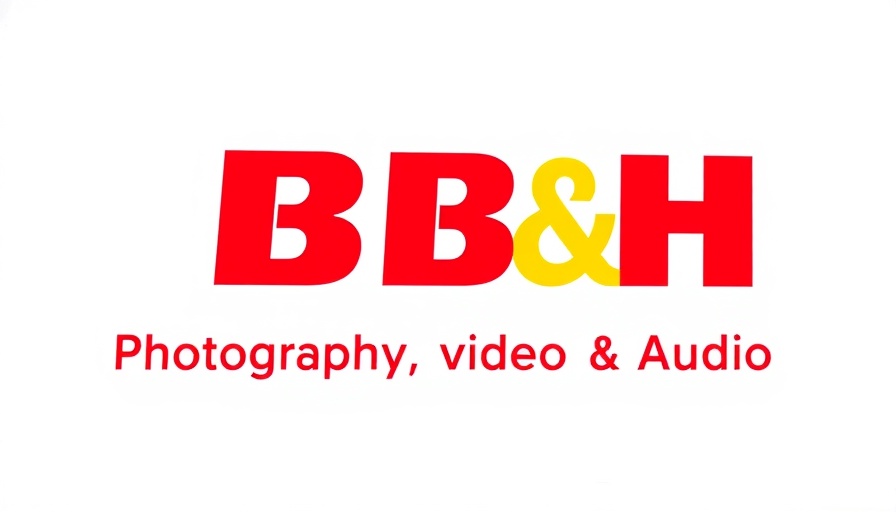 B&H logo highlighting photography and video services.