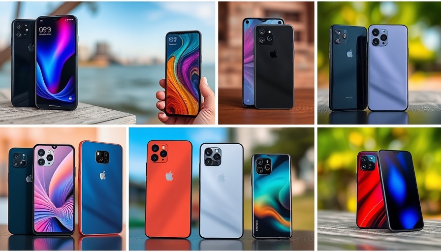 Modern smartphones under ₦200,000 collage with camera features.