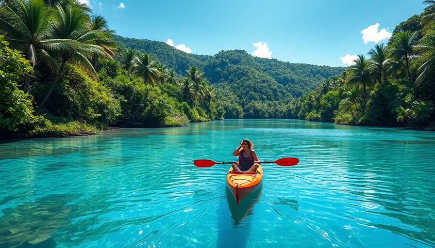 Kayaking adventure in a lagoon in Ryukyu Islands travel guide