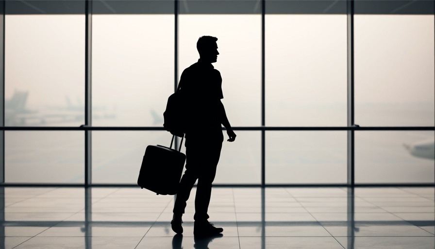 Solitary figure at airport, reflecting on no-fly list.