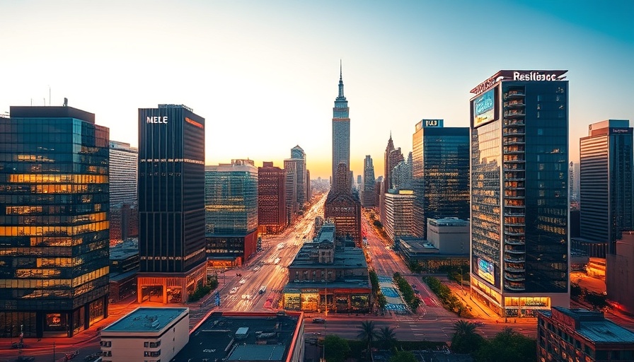 Dynamic cityscape symbolizing resilience in business and life.