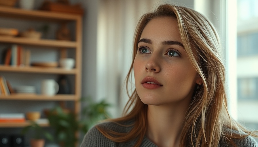 Calm woman contemplating in a cozy home setting, Precautions to Beat Polycystic Ovarian Disease.
