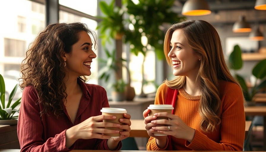 Proactive mental health care: women enjoying coffee in a relaxing cafe.