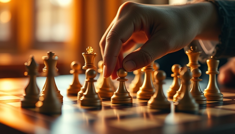 Strategic chess move highlighting the messy truth of entrepreneurship.