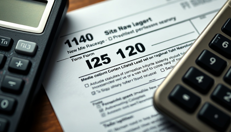 Form 1120 instructions detailed view with calculator for tax filing.