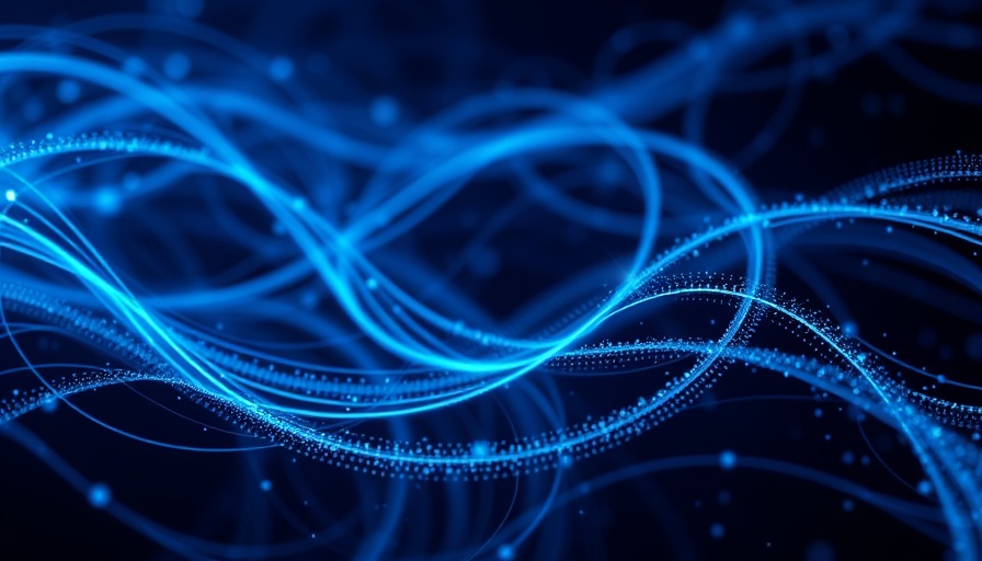 Abstract digital flow representing FTC updates COPPA rules.
