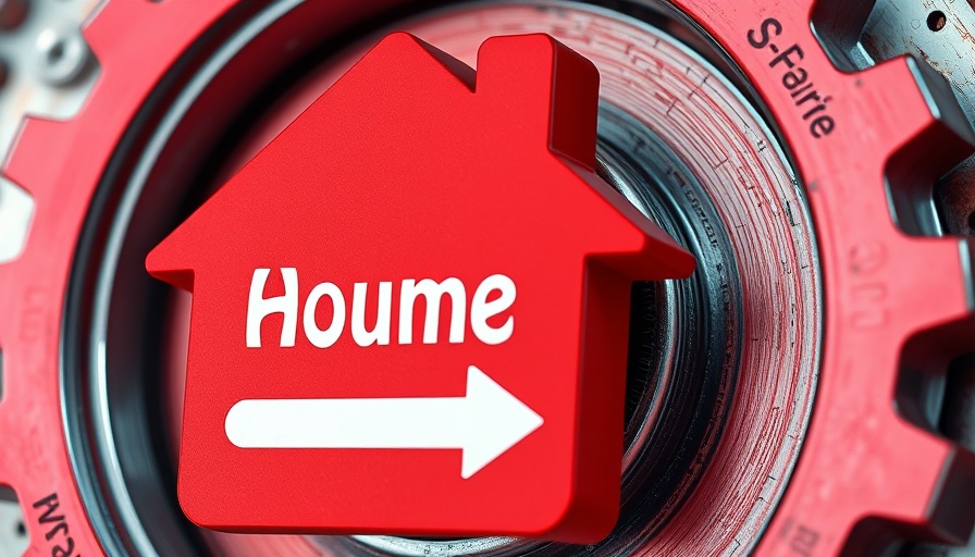 Open House sign on vibrant gear background, lead generation strategy.