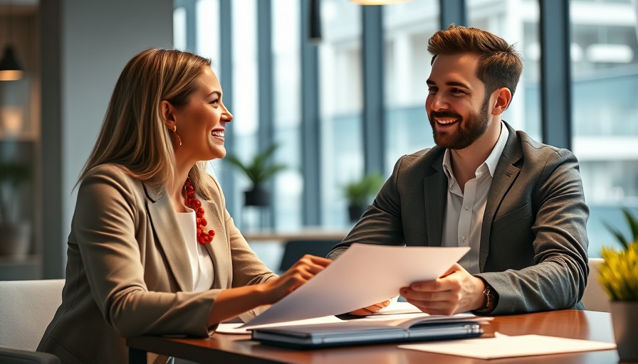 Professional consultation with a couple in an office for types of home inspections.