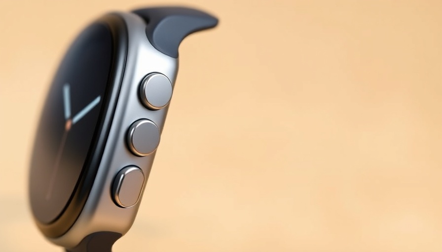 Huawei wearable technology smartwatch side view showing buttons.