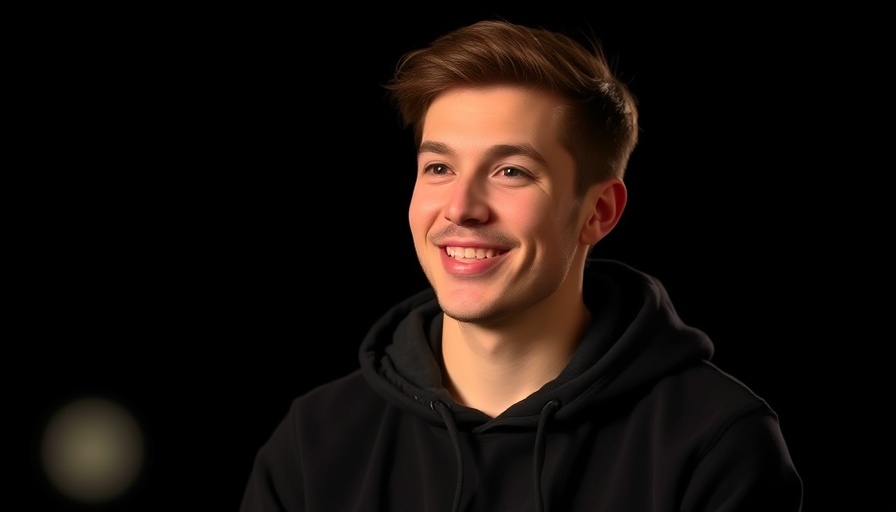 Young man in black hoodie discussing LeetCode coding interview challenges.