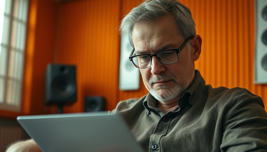 Middle-aged man discussing AI Voice Assistants in an email context.