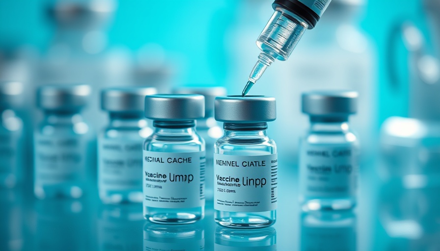 Close-up of vaccine vials and syringe representing HIV vaccine research funding cuts.
