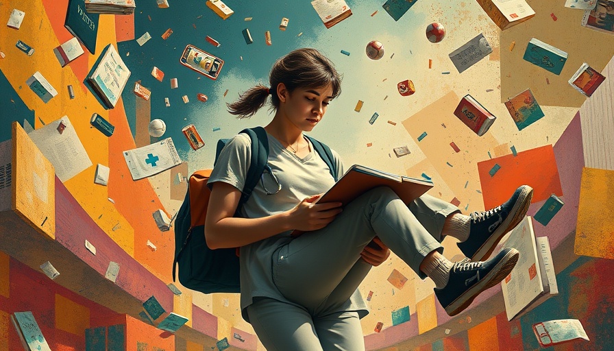 Abstract illustration of young caregivers in the U.S.