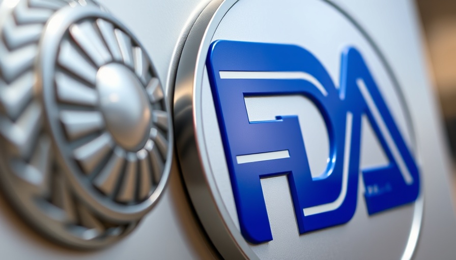 FDA AI-powered tool for approvals, featuring FDA logo and emblem.