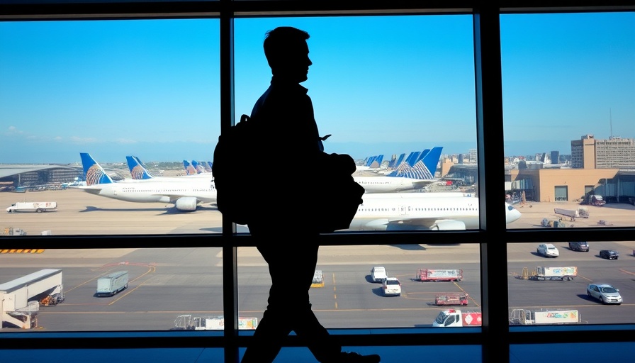 Busy airport tarmac scene with United Airlines planes - Newark flight deals.