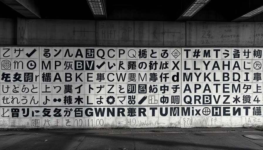 Abstract symbols on a concrete wall highlighting the weirdest things AI can do.