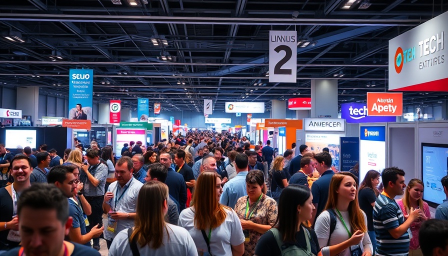 TechCrunch All Stage Expo bustling with attendees and vibrant displays.