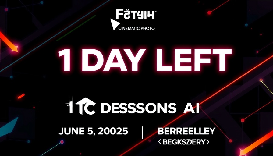 TechCrunch Sessions AI countdown graphic, 1 day left for tickets.