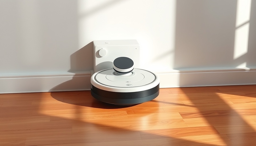 Eufy Omni E28 robot vacuum in charging dock on hardwood.