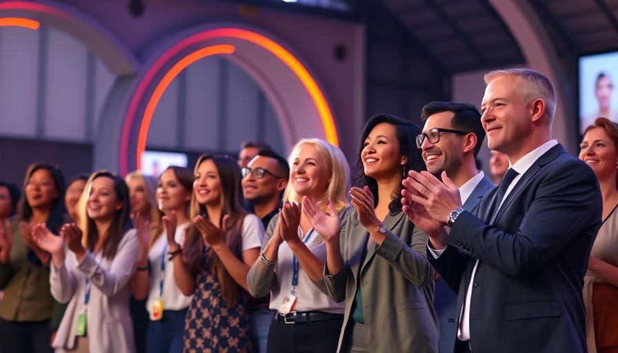 Visionary Startups of 2025: diverse entrepreneurs applauding.