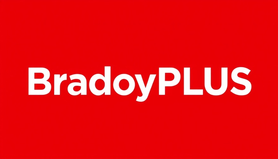 Bold BradyPLUS logo on a vibrant red background, Triangle food scene news.