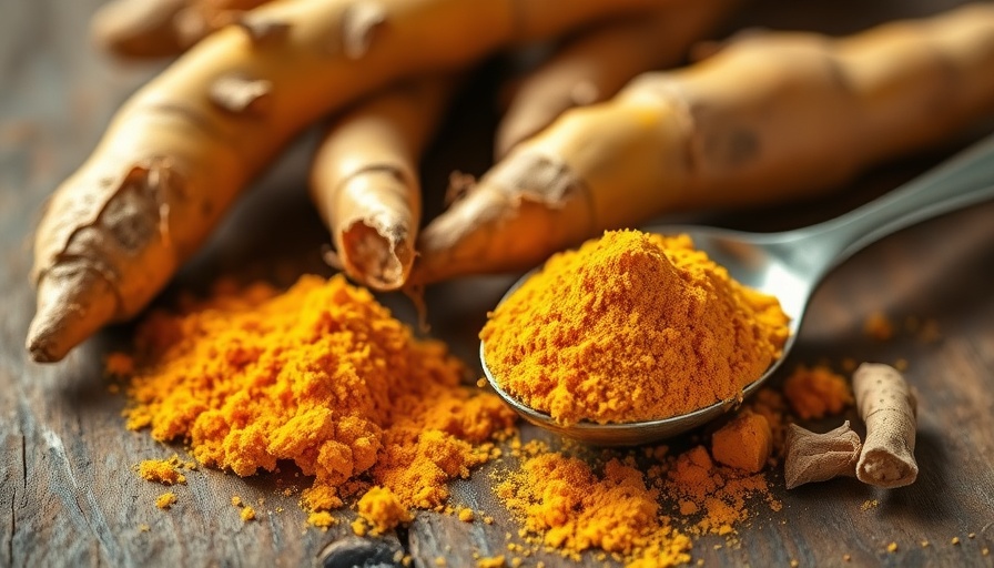 Curcumin benefits for inflammation and memory: turmeric roots and powder.