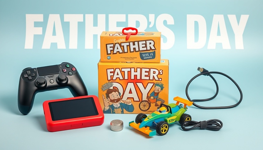 Assorted tech gifts for Father's Day 2025: controller, game, more.