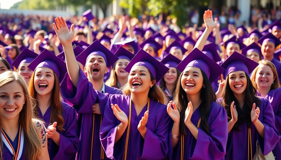 Graduates celebrating at a ceremony, highlighting the impact of AI on entry-level jobs.