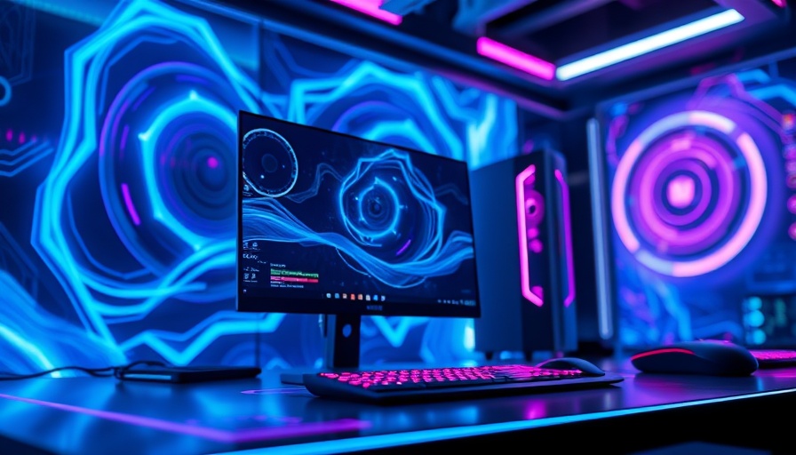 GIGABYTE AI TOP 500 TRX50 desktop PC with glowing accents and futuristic design