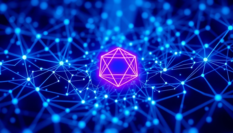 Futuristic blockchain visualization highlighting Monad blockchain scalability.
