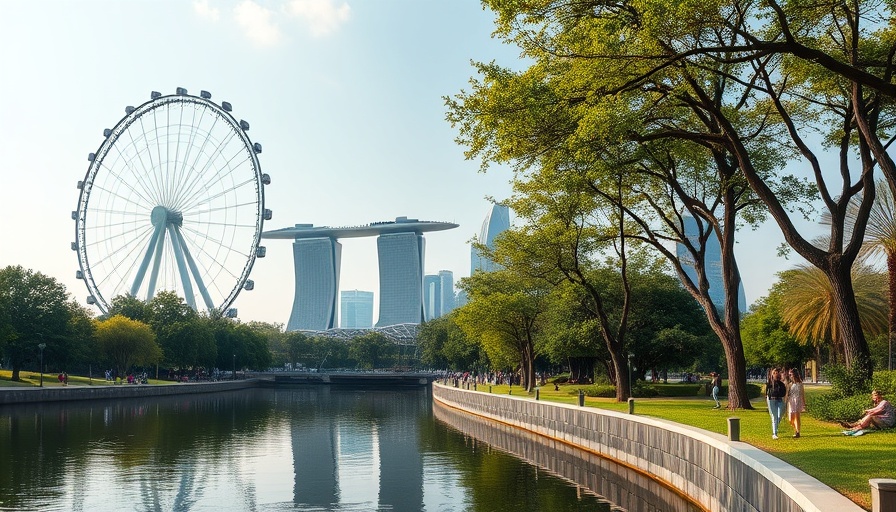 Chase Sapphire Reserve update: Serene park scene with Ferris wheel and Supertrees