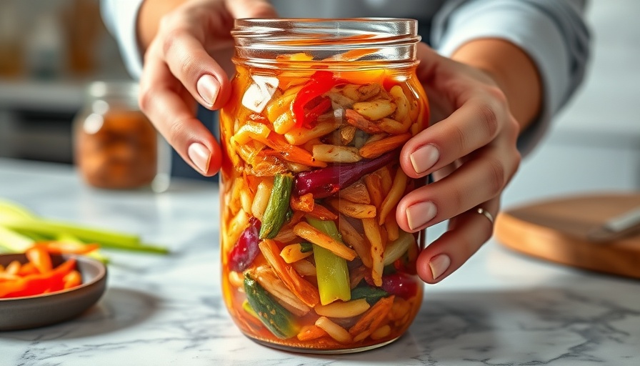 Person making kimchi; highlighting gut health benefits.