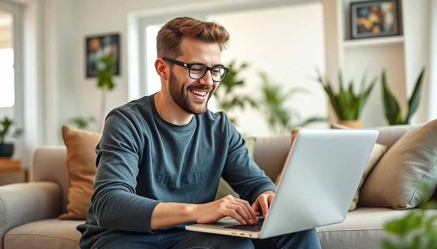 Young man researching buy bonus points and miles promotions online.