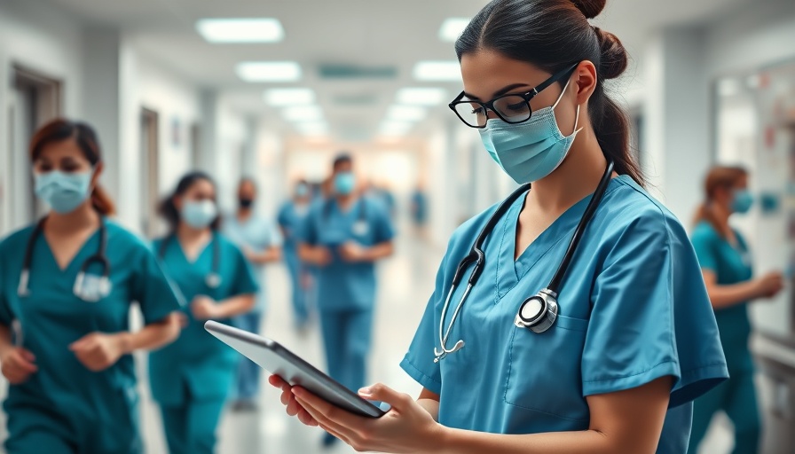 Healthcare professional reviewing data on a tablet, Networking Health Check for Healthcare Organizations context.
