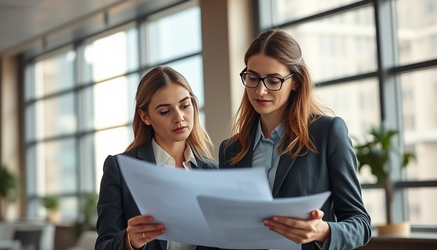 Professional accountant assisting small business in office