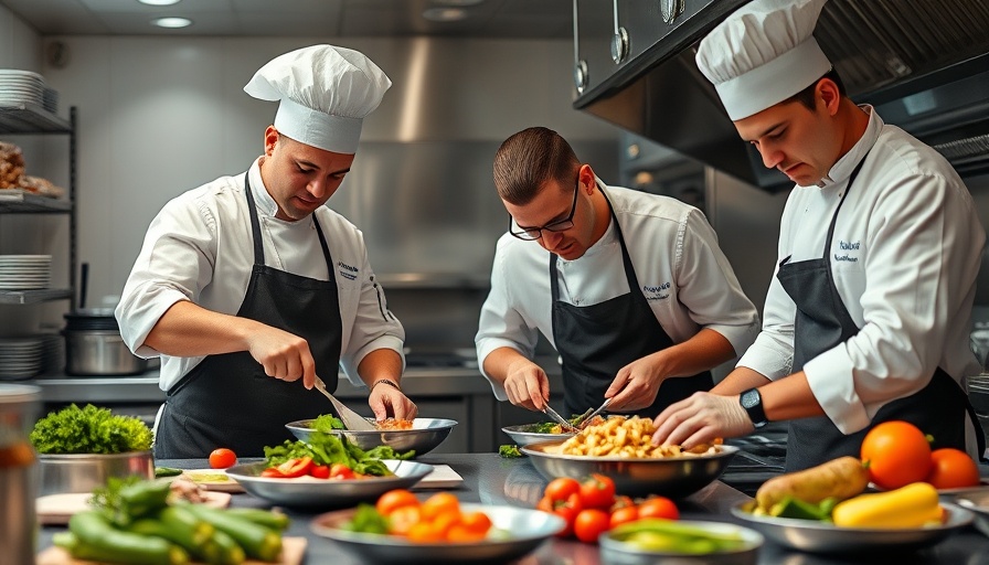 Chefs in action showcasing value added examples with culinary expertise.