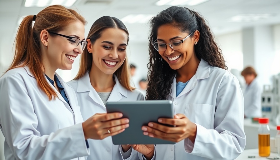 Scientists collaborating in a lab, cloud-based HPC in healthcare research.