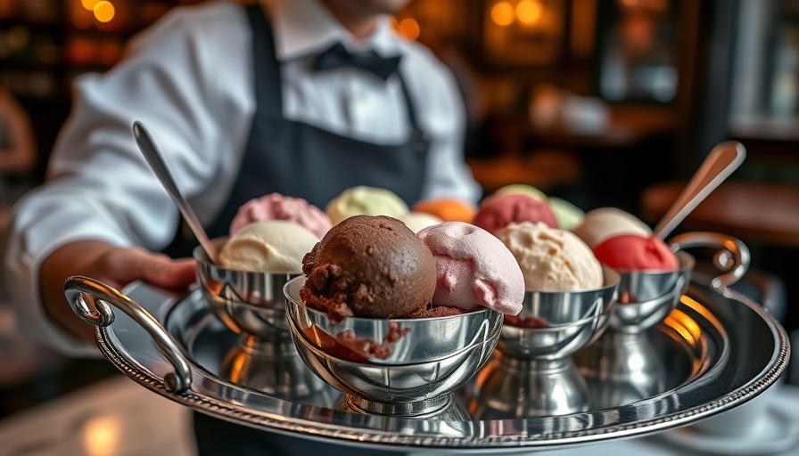 Assorted gelato in silver cups at the best gelato spot in Rome.