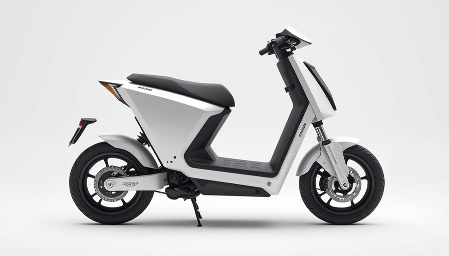 Sleek modular electric scooter with modern design
