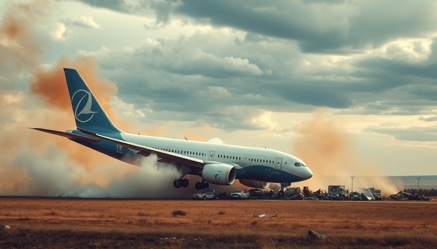 Boeing 787 crash scene highlighting aviation safety concerns.