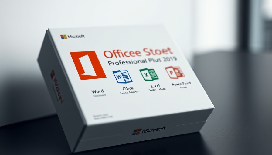 Microsoft Office Professional Plus 2019 License software box, icons shown.