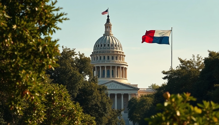Texas Capitol dome with flags, symbolic of Texas economic ranking 2025.