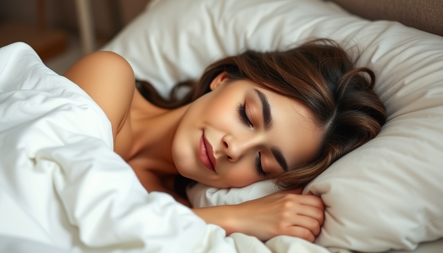 Peaceful woman practicing self-hypnosis for sleep, resting comfortably.