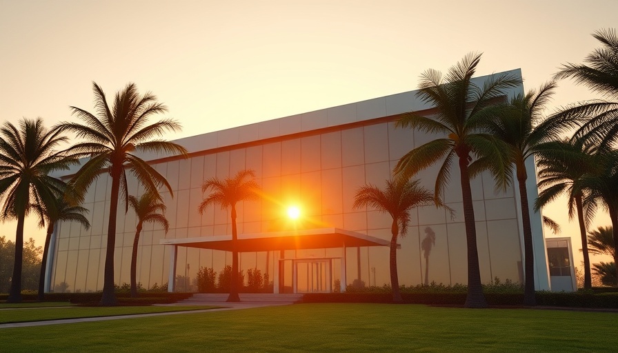 Jabil AI infrastructure investment - modern building at sunset