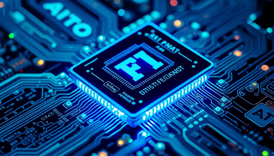 AI chip on a motherboard, symbolizing AI data center stocks.