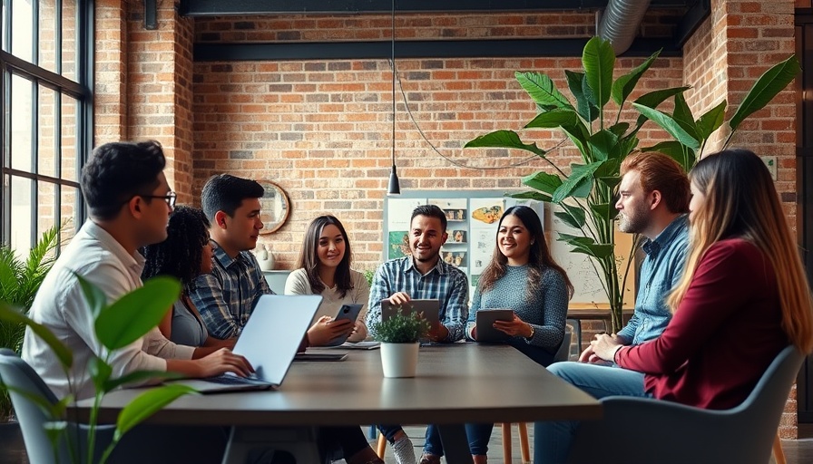 Casual office meeting discussing mindset strategies for small businesses.