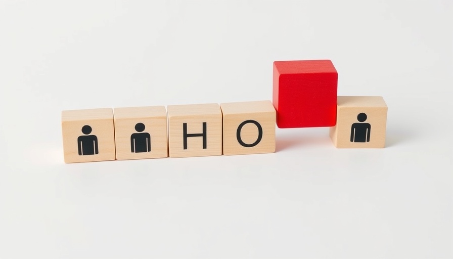 Wooden blocks with a standout red block for hiring paraprofessionals.