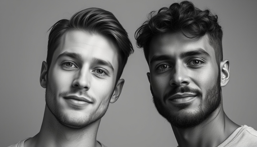 Monochrome portrait of two men for OpenAI and Jony Ive deal article.